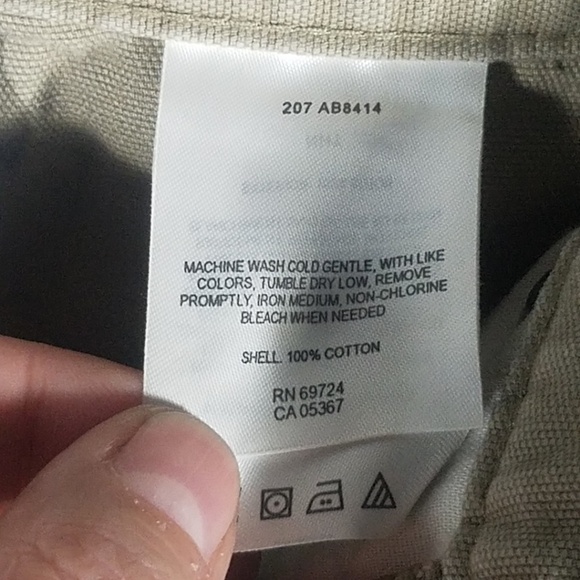 COLUMBIA Pants Cargo Utility Tan Sz 10 - Picture 5 of 7
